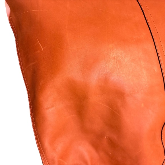 Coach vintage y2k F13356 RARE bleaker XL hobo bag orange rust burnt sienna - Picture 7 of 16